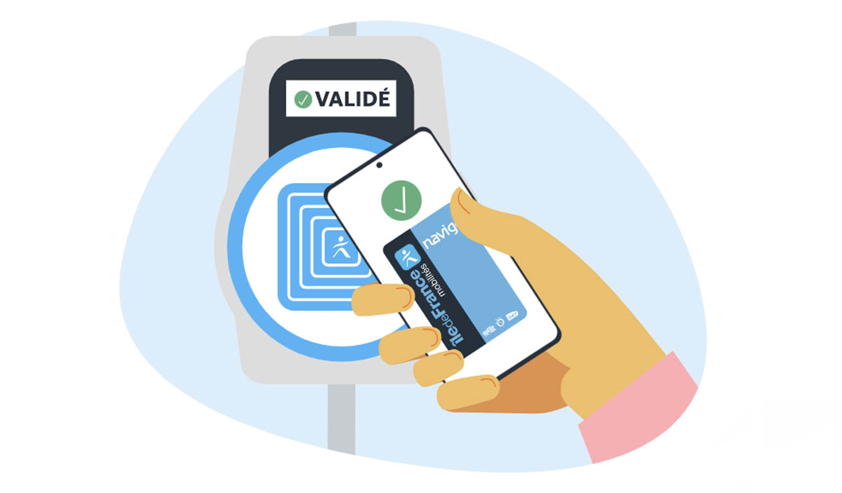 IDFM pass navigo smartphone